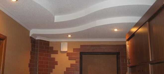 Потолок в частном доме своими руками