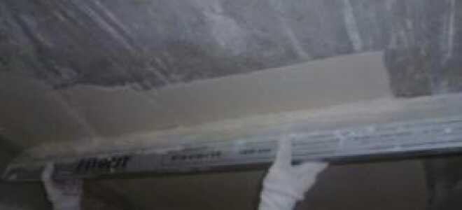 Бетонный потолок в интерьере