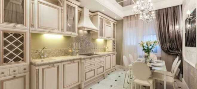 Современный дизайн кухни в классическом стиле