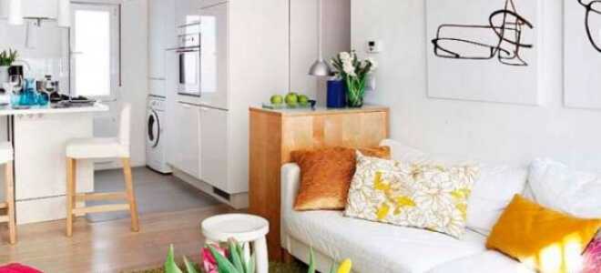 Интерьер кухни в однокомнатной квартире