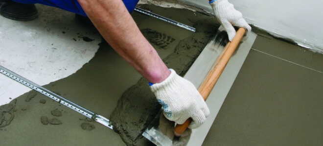 Маяки для стяжки пола и способы их установки