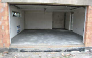 Пол в гараже бетонный