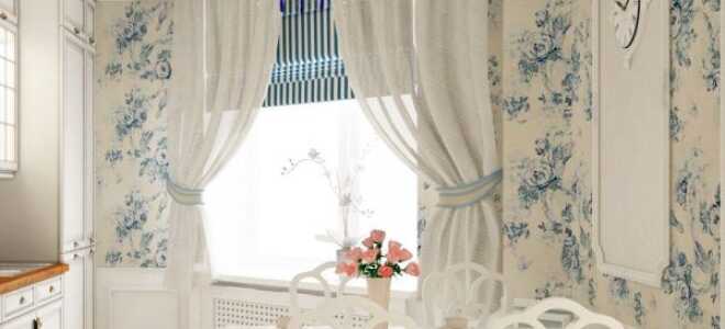 Шторы в интерьере кухни фото