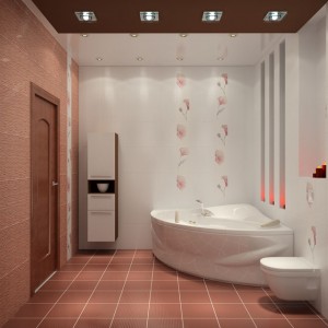 Красивая просторная ванная комната