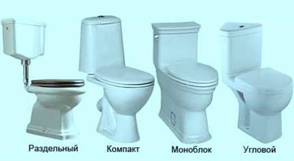 Конструкции унитазов"