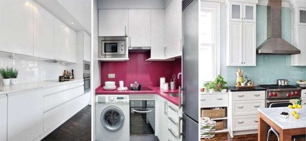 фартук из стекла в интерьере кухни