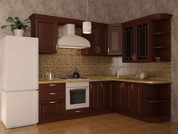 классическая кухня под дерево