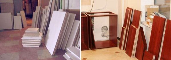 детали кухни в разобранном виде