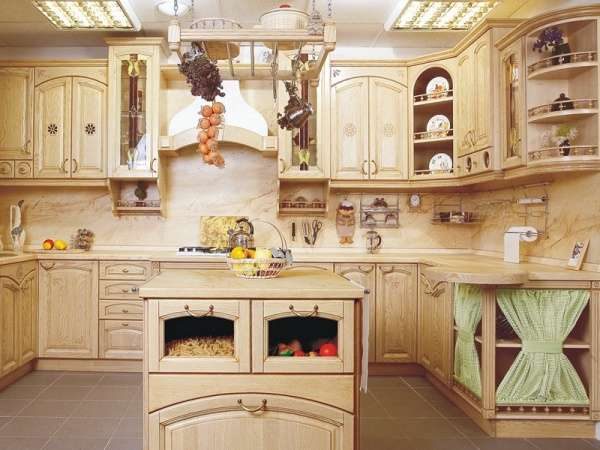 кухня своими руками из мебельных щитов с островом