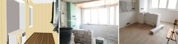 ремонт полов для кухни на балконе или лоджии