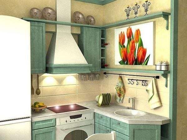 маленькая кухня в стиле прованс