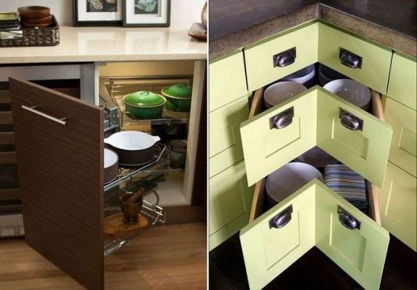 механизмы шкафов для угловых кухонь